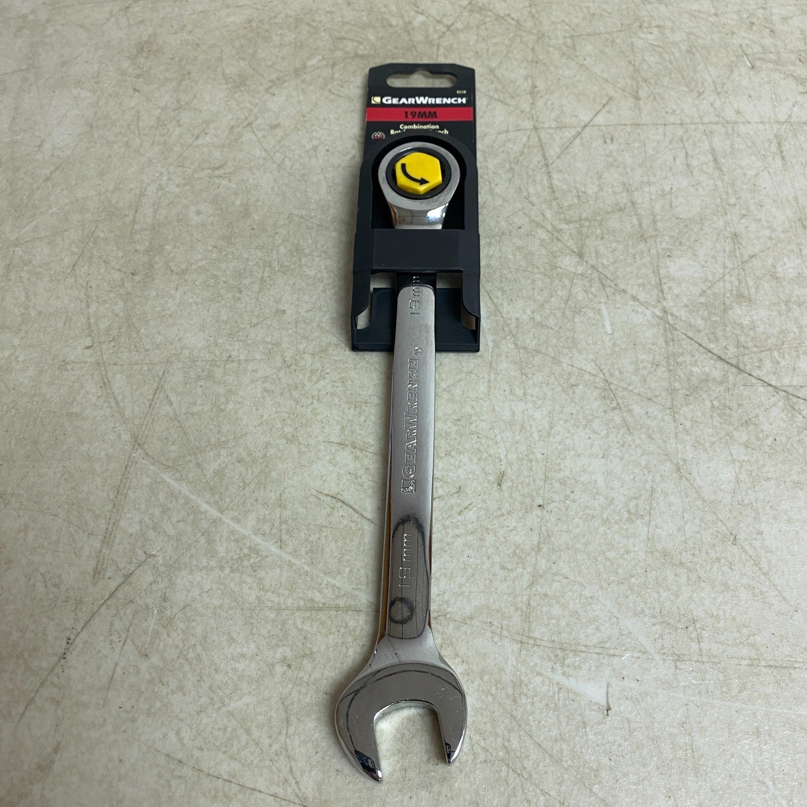 GEARWRENCH 19 mm 72 Tooth 12 Point Ratcheting Combination Wrench Chrome 9119