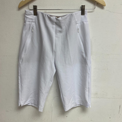 Tail White Label Women's Golf Fitted Shorts Size 2 White Clean Front Pieced