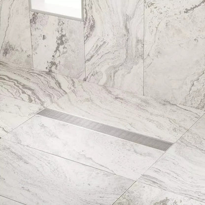 Signature Hardware 18" Carmen Linear Shower Drain - with Drain Flange - Polished