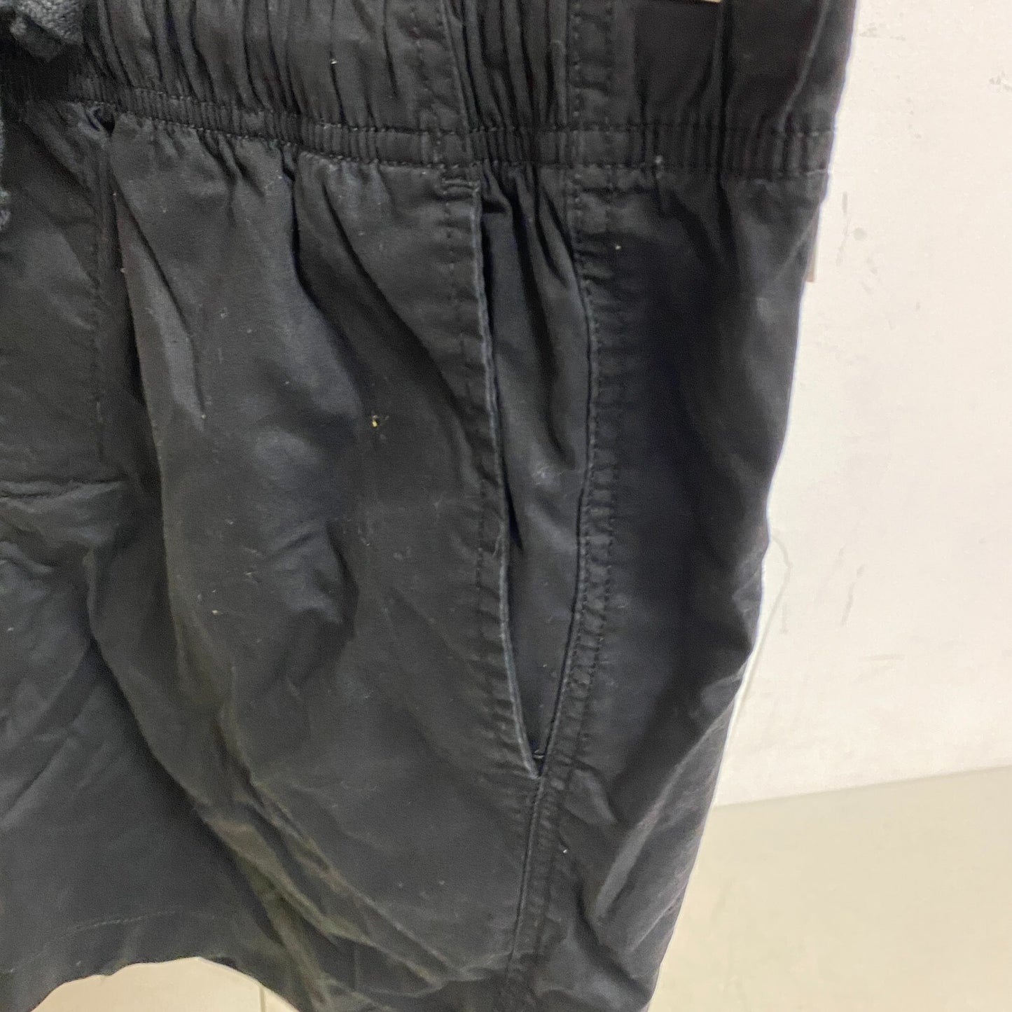 DSG 6" Men's Casual Cotton Short Pure Black Solid  DAM13135