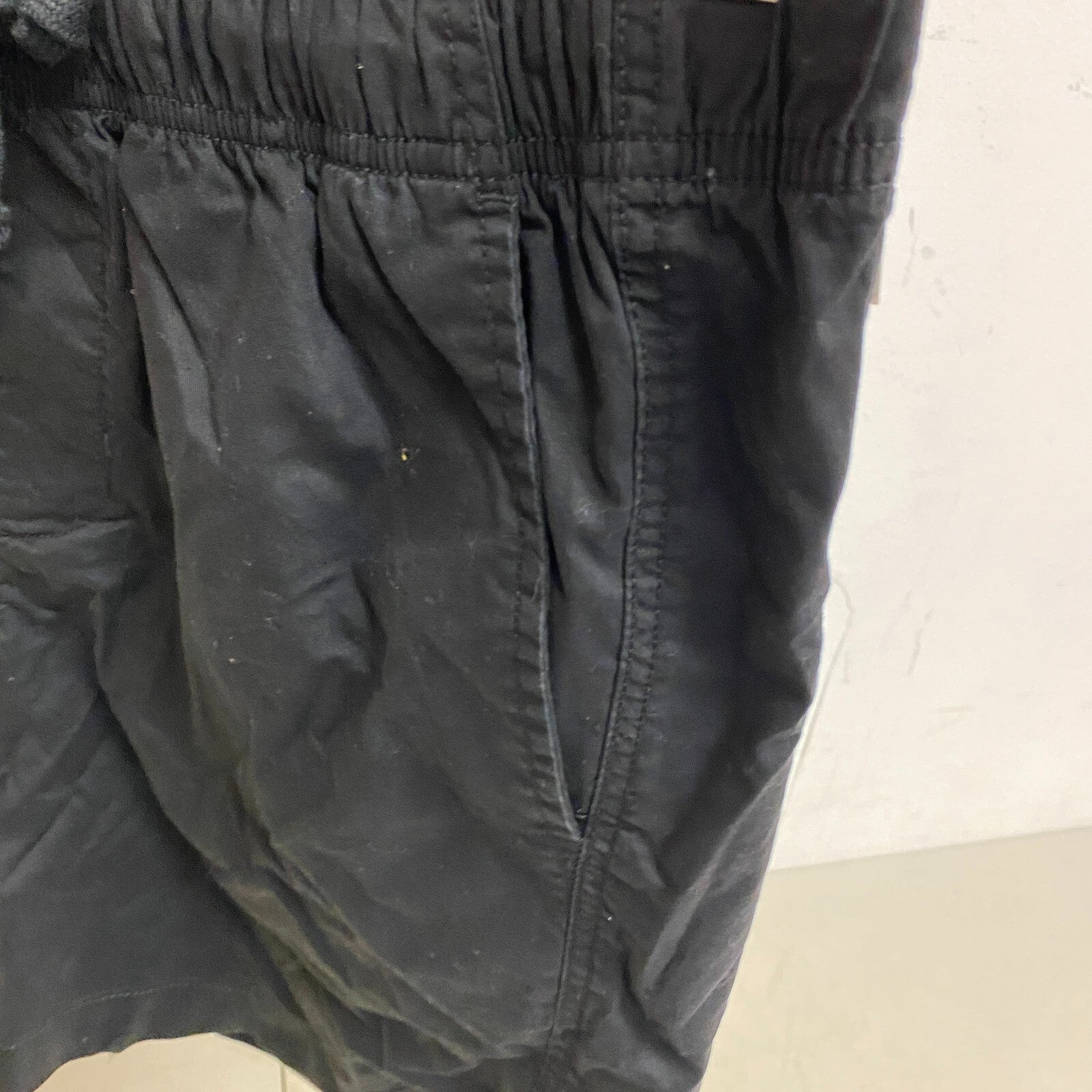 DSG 6" Men's Casual Cotton Short Pure Black Solid  DAM13135