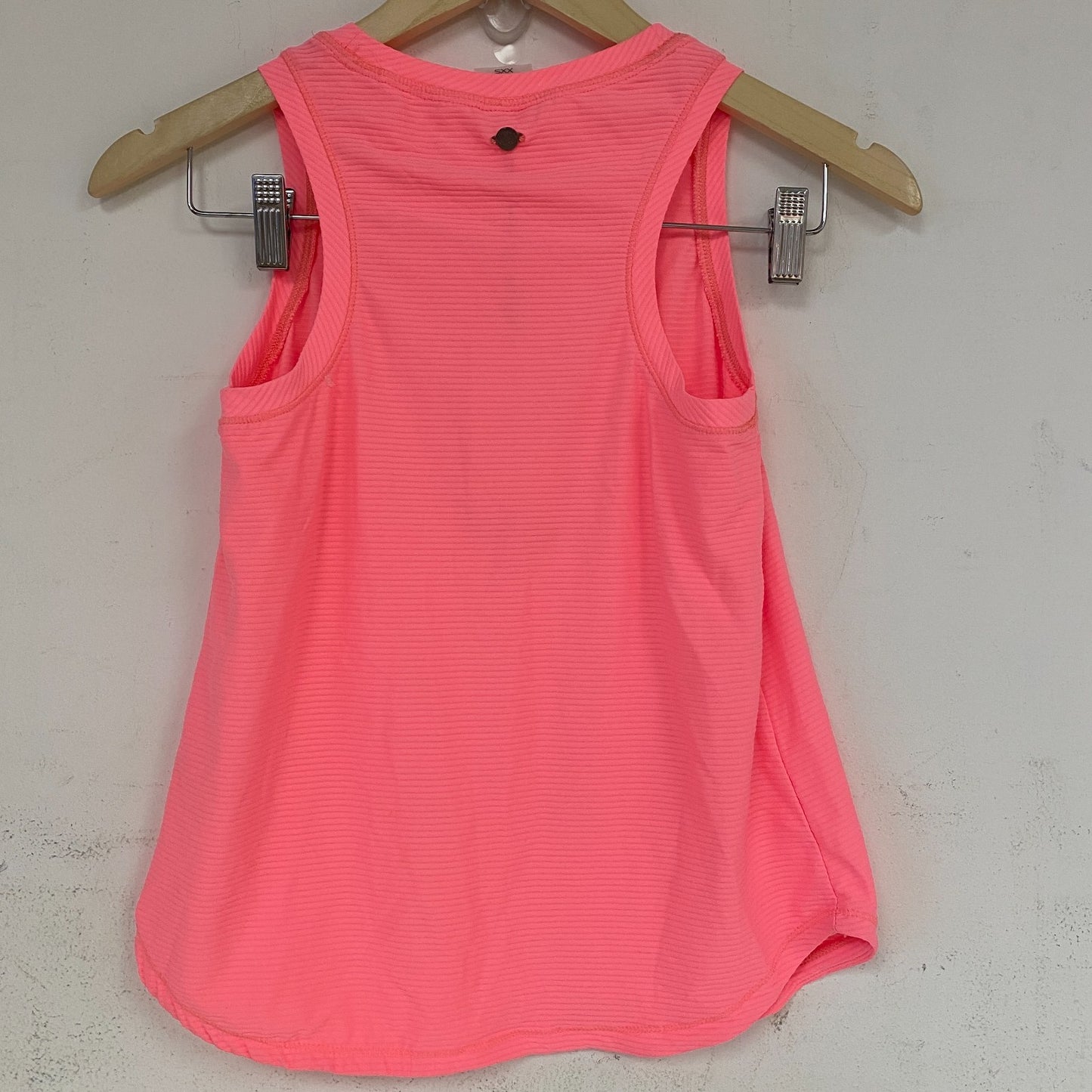 CALIA Womenâs Drop Needle Shirttail Tank Top Coral Splash WAX11165 Activewear