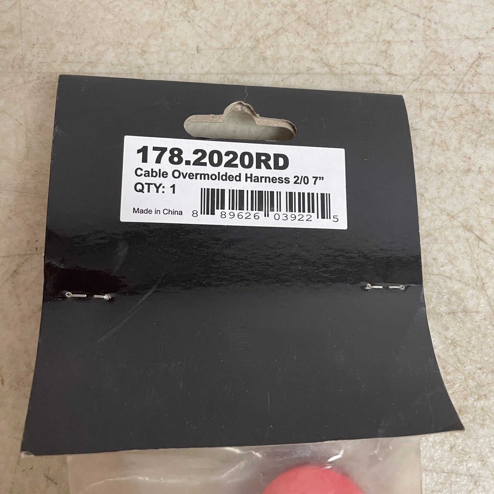 Automann Overmolded Battery Harness 2/0 Gauge 7″ Black Heavy-Duty 178.2020BK