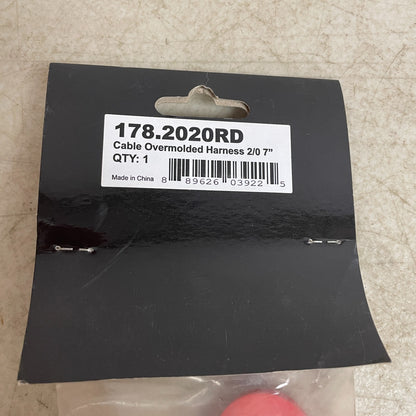 Automann Overmolded Battery Harness 2/0 Gauge 7″ Black Heavy-Duty 178.2020BK