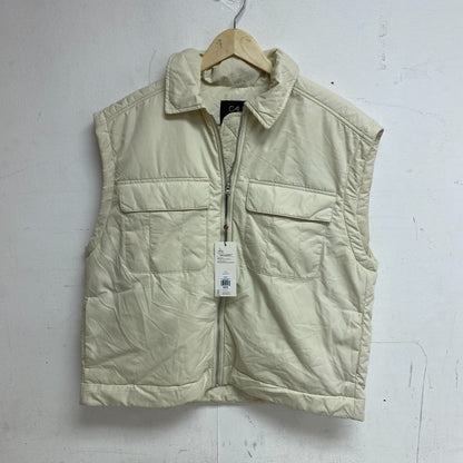 CALIA Womens Journey Fashion Zip Pocket Vest Light Sand Different Sizes WAX36035