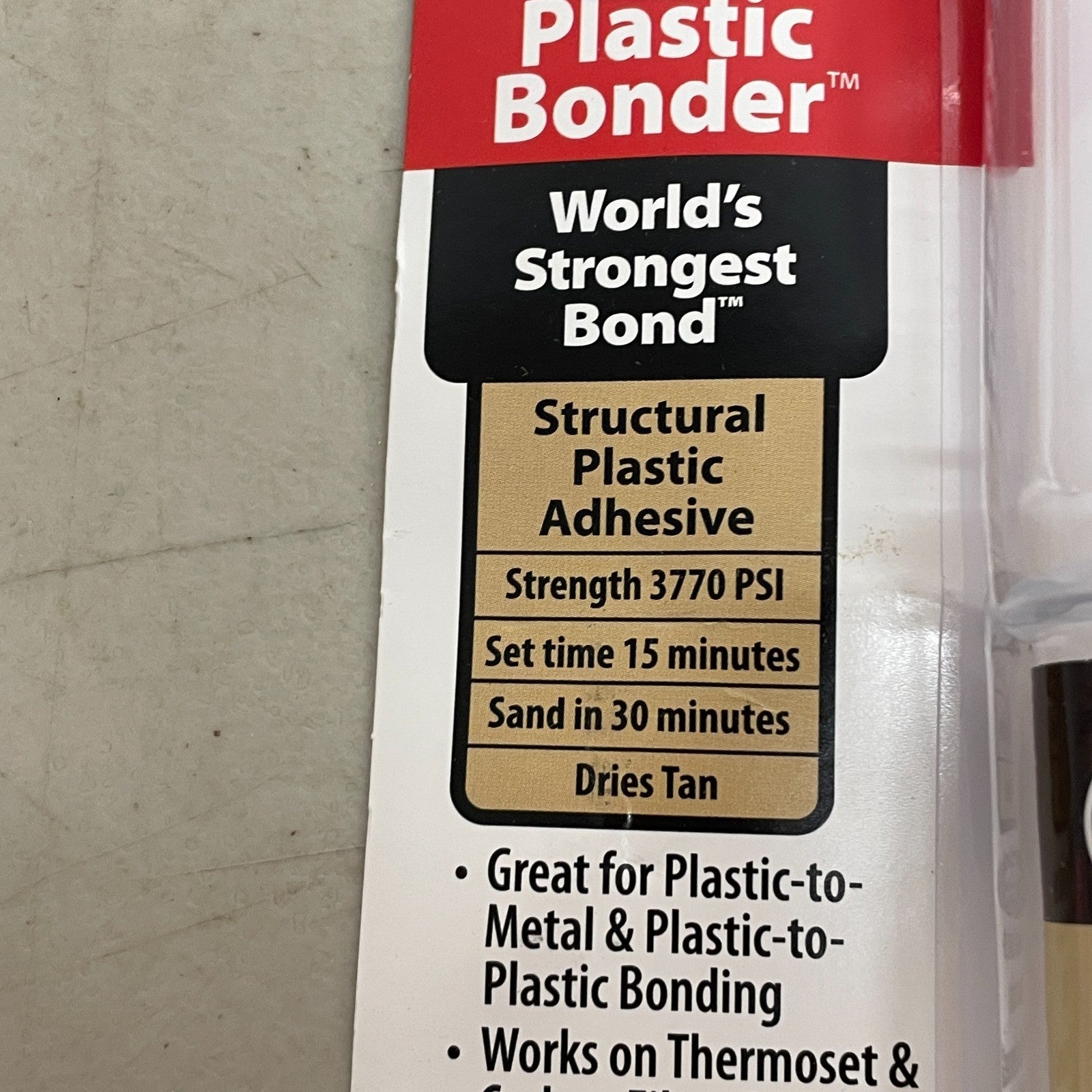 J-B Weld 50138 AutoWeld Black Epoxy Adhesive Syringe 25ml Fast Setting Glue