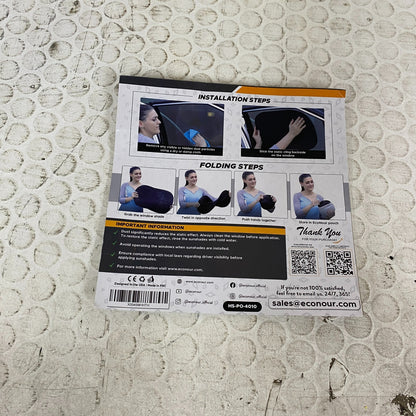 EcoNour Car Window Sun Shades Baby UV Protection 4 Pack Medium 20x12