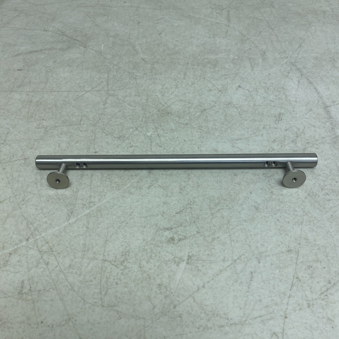 Signature Hardware 10'' Diehl Adjustable Round Brass Drawer Pull Brushed Nickel