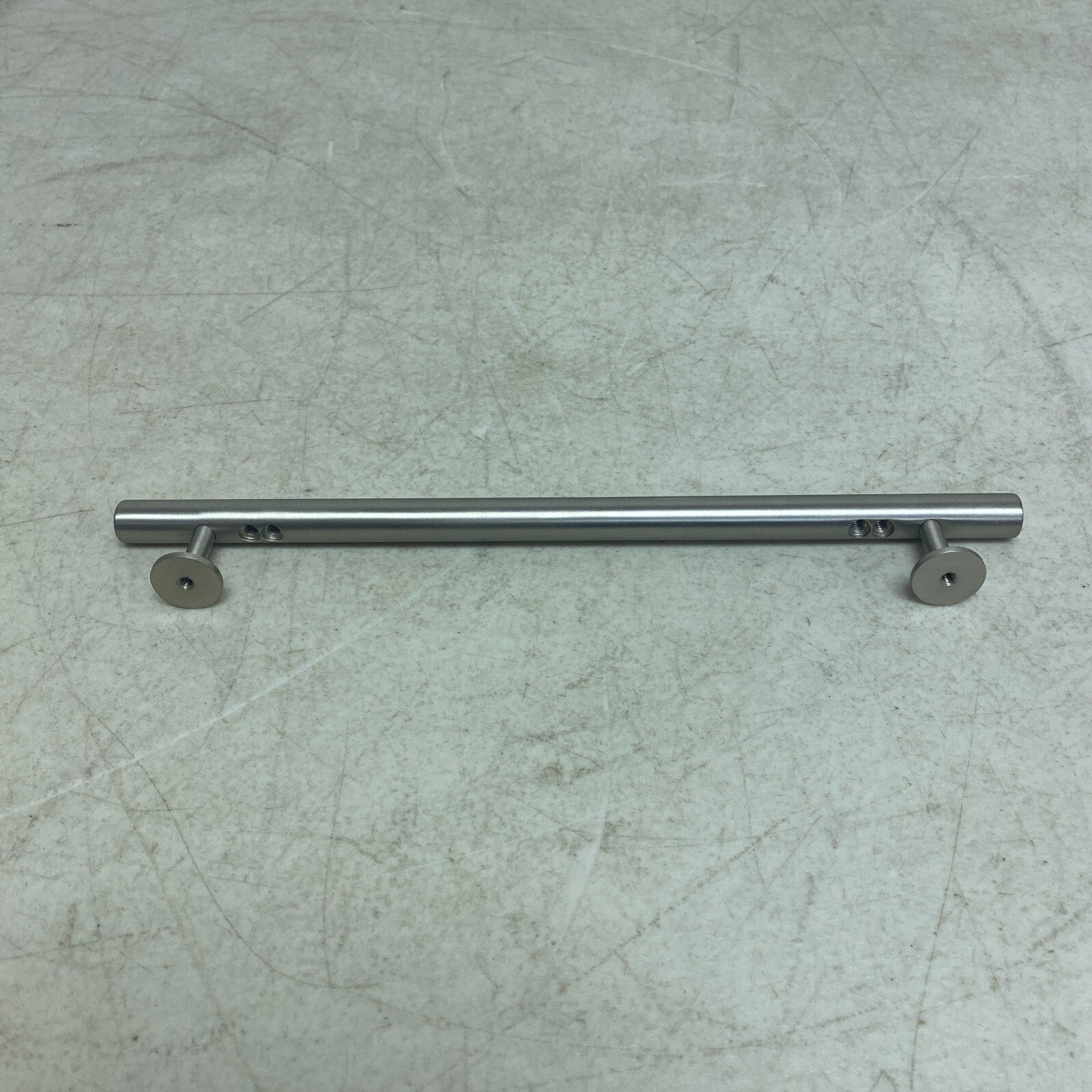 Signature Hardware 10'' Diehl Adjustable Round Brass Drawer Pull Brushed Nickel