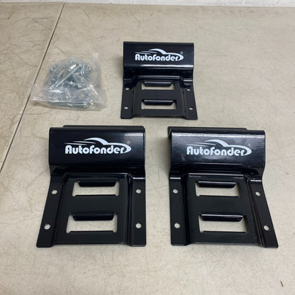 Autofonder Wheel Chock 4-Pack w/ 2x9ft E-Track Tie-Down Kit 4500lb