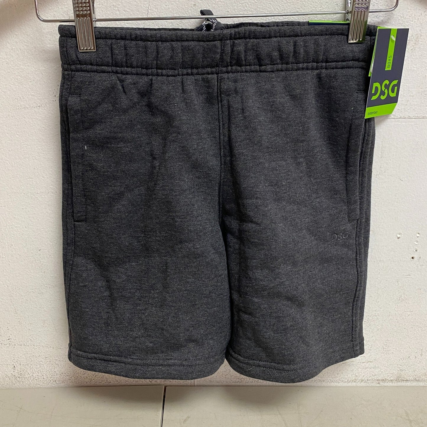 DSG Boys Everyday Heather Fleece Short Dark Heather Grey Trendy Summer DAB22401H