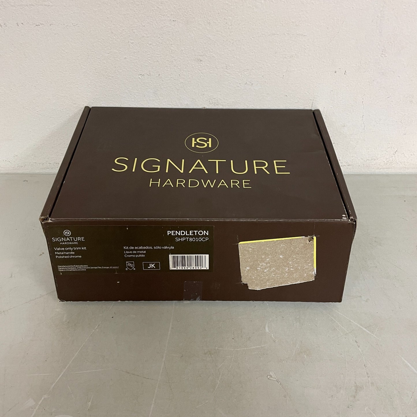 Signature Hardware Pendleton Valve Only Trim Kit - Metal Handle - Polished Chrom