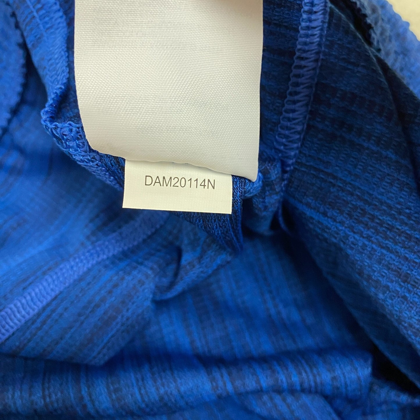 DSG Performance Novelty Textured Training Short University Navy/Cobalt DAM20114N