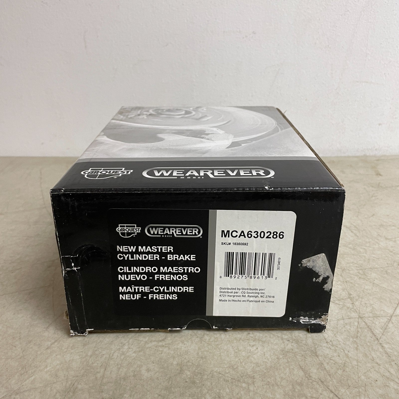 CARQUEST MCA630286 New Brake Master Cylinder w/ Reservoir Aluminum 1" Bore