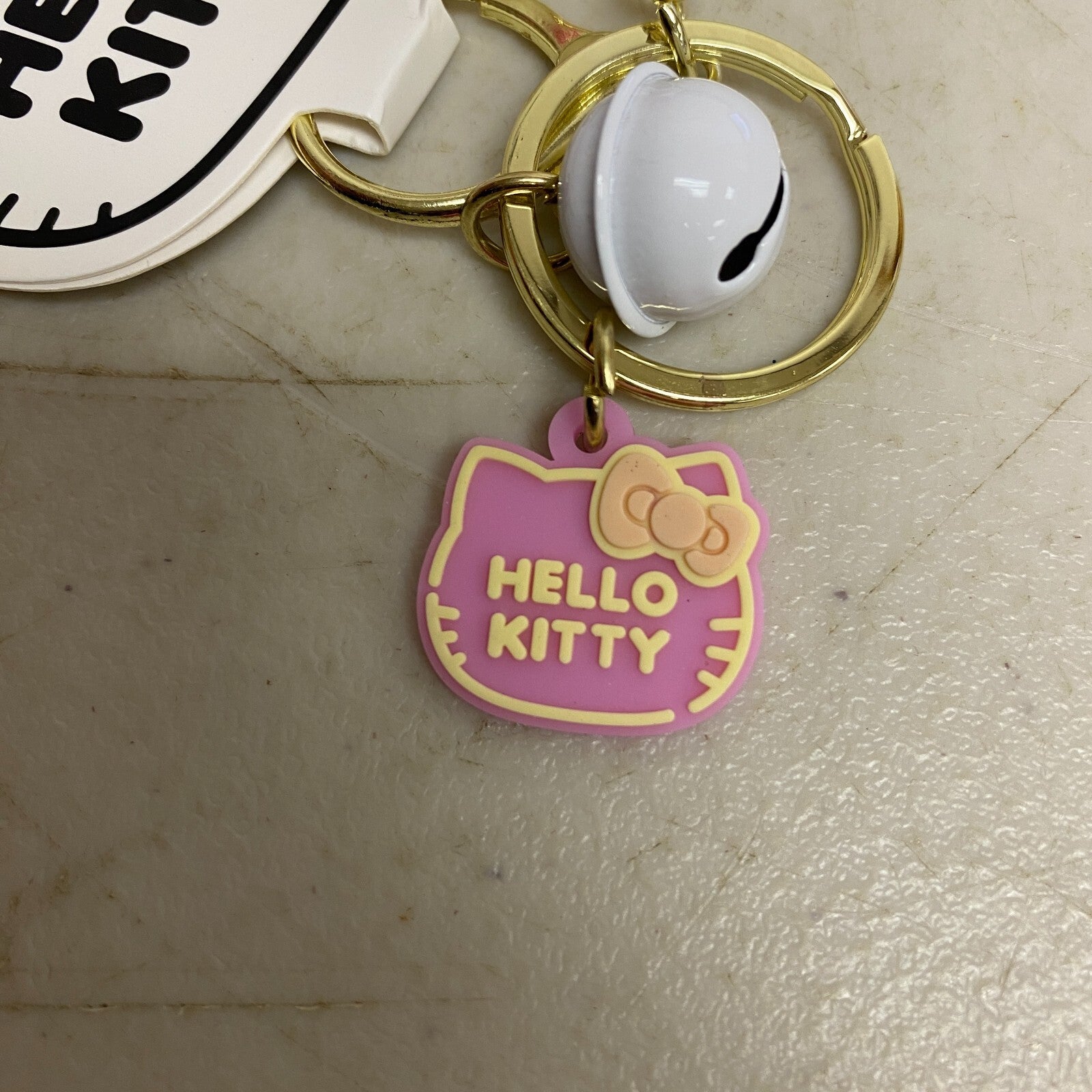 New Assorted Silicon 3D Hello Kitty Keychain with winter scarf outfit accessory