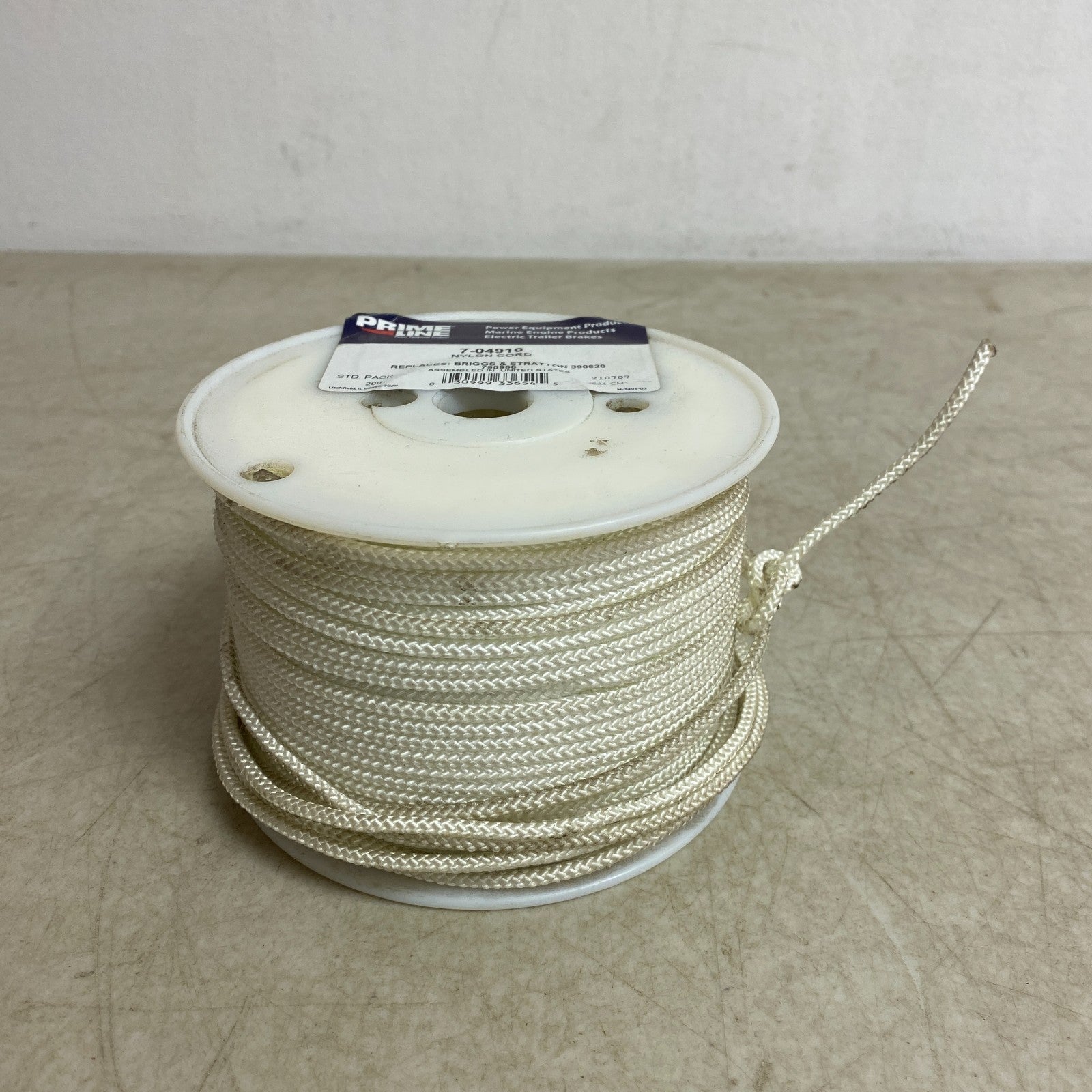 Prime Line Starter Rope 7‑04910 • 9/64″ Nylon  Black  200 ft Spool Lifetime