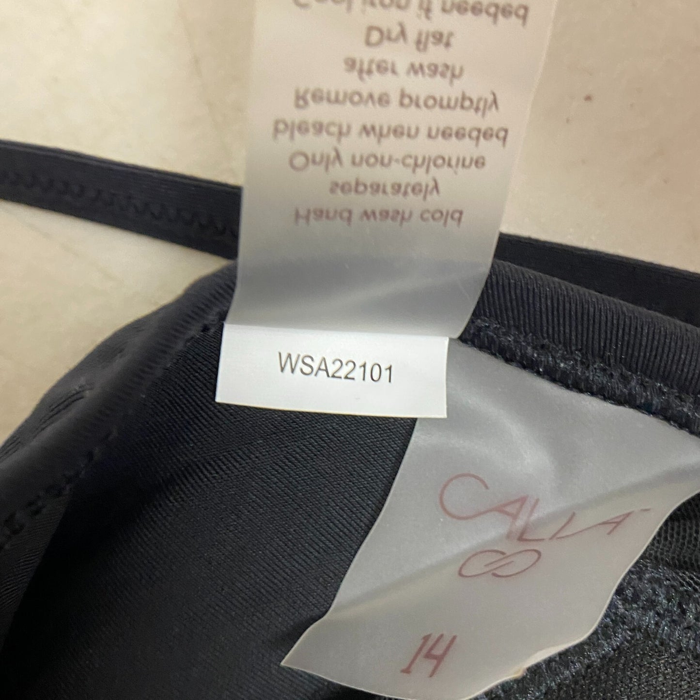 Calia Women's Tie Front One Piece Swim Suit Pure Black WSA22101