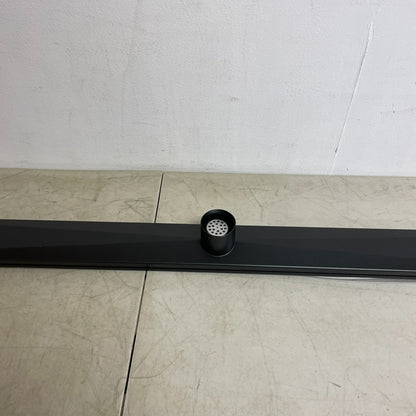 Signature Hardware 48" Carmen Linear Shower Drain Matte Black SH439026MB
