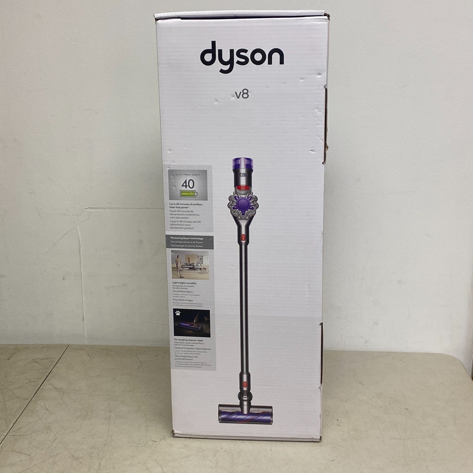 Dyson V8 Cordless Stick Vacuum Cleaner for Pet Hair Silver/Nickel 400473‑01
