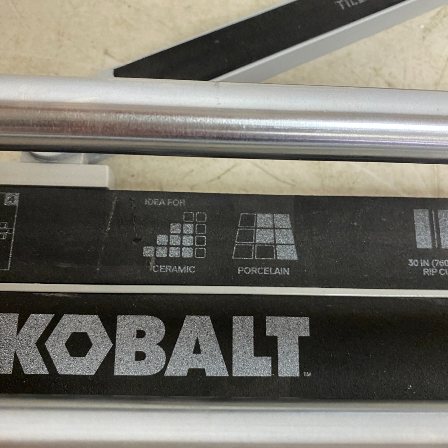 Kobalt 30 inch Tile Cutter 7/8 Cutting Wheel Up to 1/2 inch Thickness
