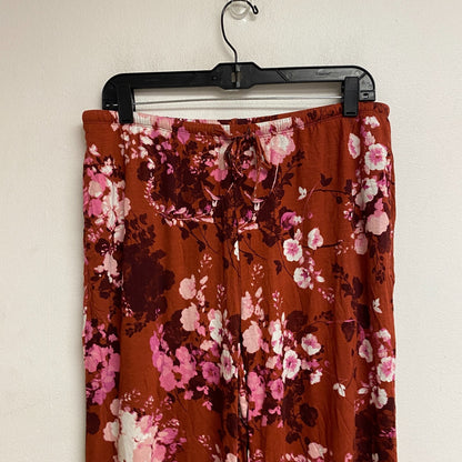 AMBRIELLE SLEEPWEAR 2-pc set sleeveless tank top and pajama pant size M floral