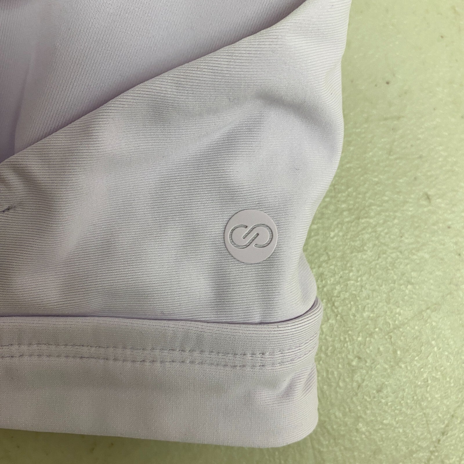 Calia Women's Swim Collection Strappy Back Racerback Bikini Top Blooming Lilac