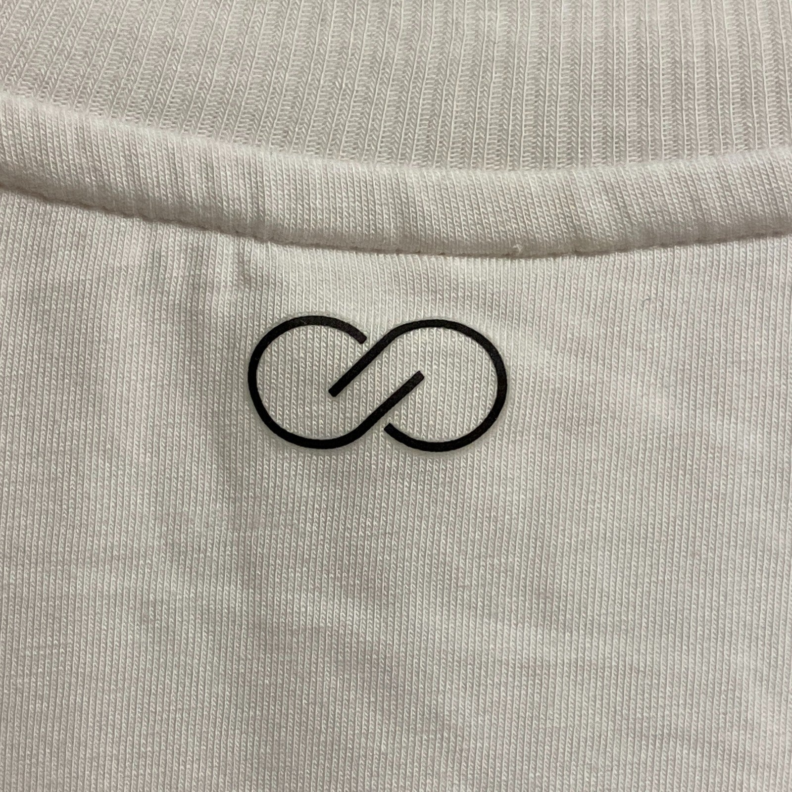 Calia Womens Everyday Twist Crop Tee Pure White Short Sleeve Solid WAX11216