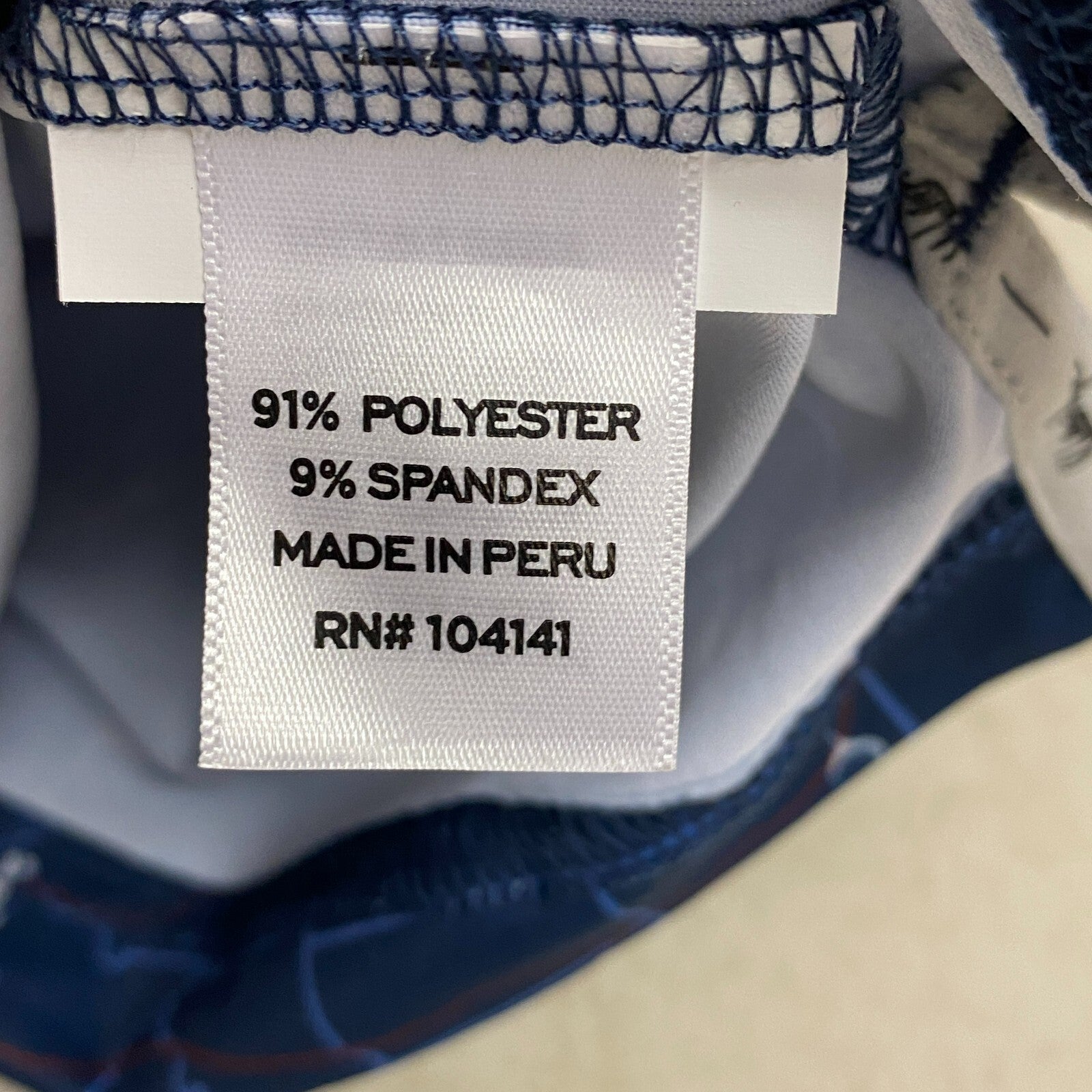 Walter Hagan Mens' P11 USA Road Trip Print Polo Road Trip Navy MGA11481