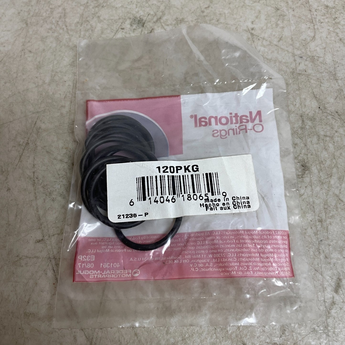 National Bearings O-Ring 120PKG Seal Gasket