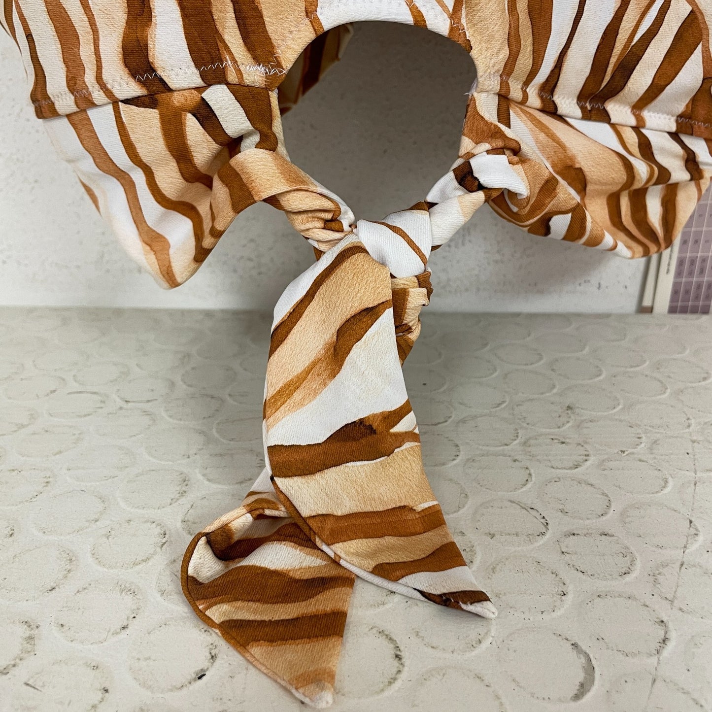 Calia Tie Front Long Sleeve Patchwork Top WSA22218PRTWP Womenâs