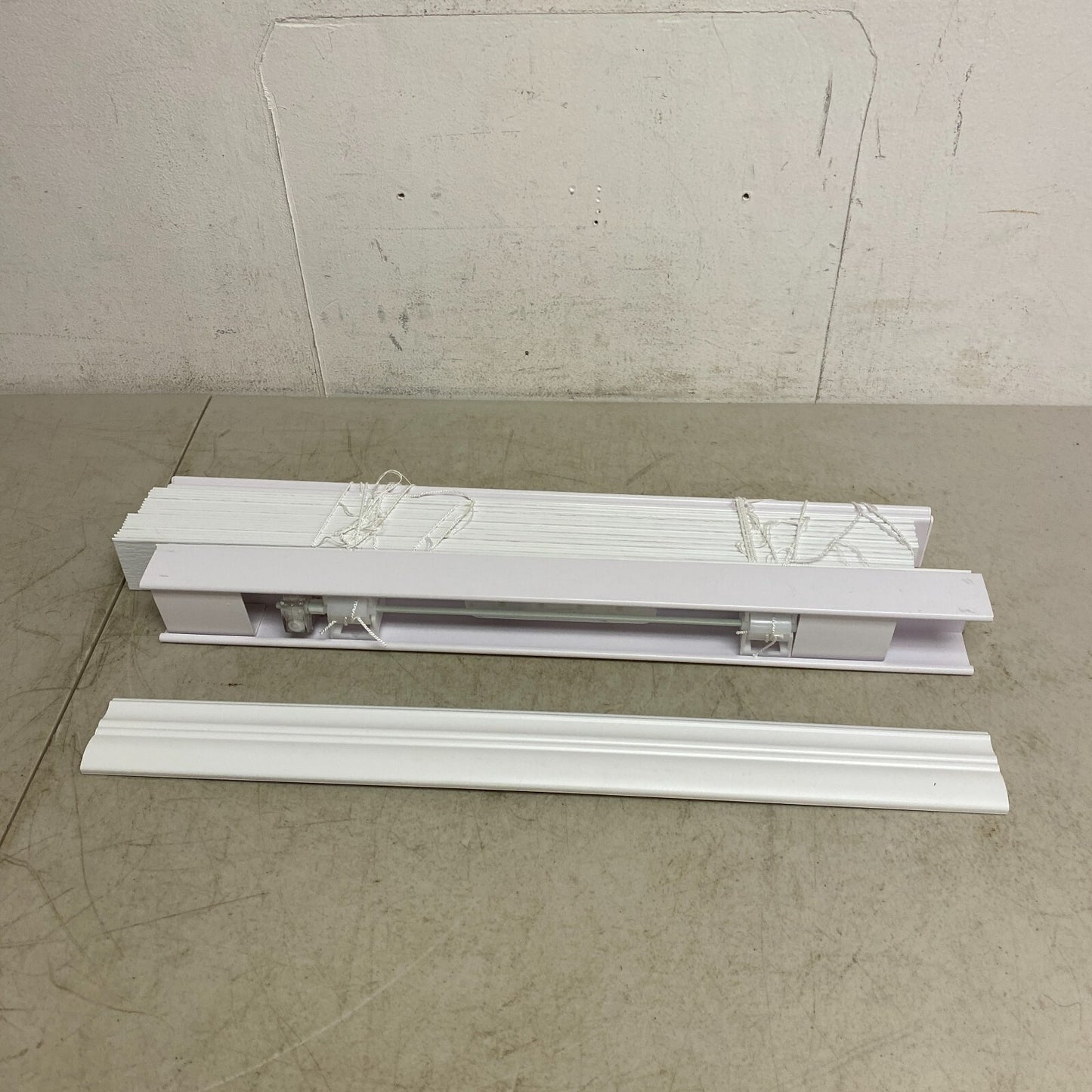 Allen+Roth 2in Room Darkening Cordless Faux Wood Blind White 23in X 42in