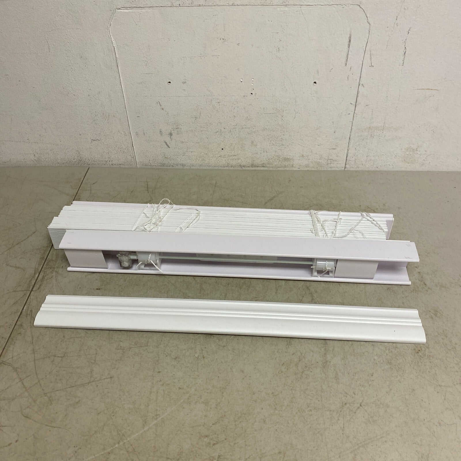 Allen+Roth 2in Room Darkening Cordless Faux Wood Blind White 23in X 42in