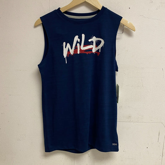 DSG Boy's Novelty Muscle Tank Pure Black/University Navy Wild DAB11115N