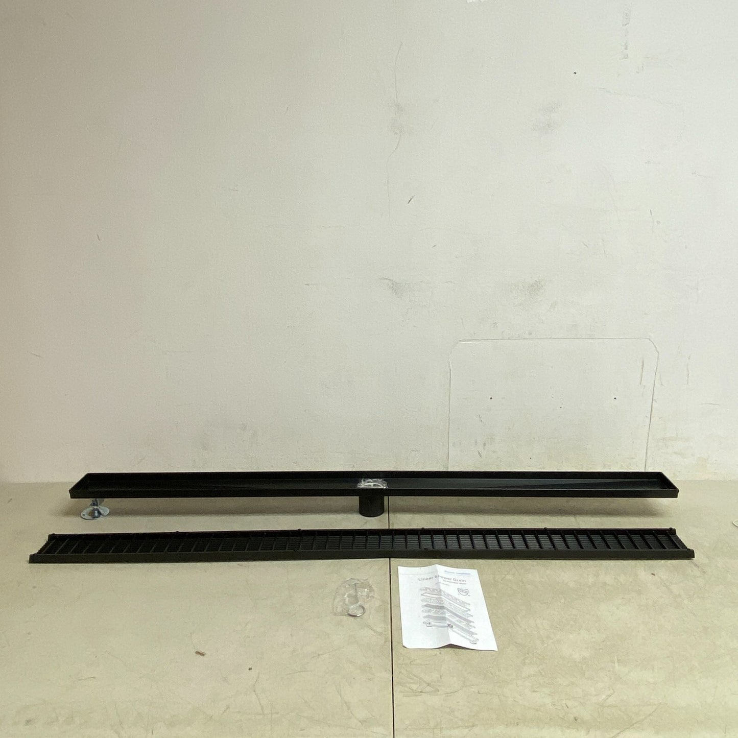 Signature Hardware 48" Carmen Outdoor Linear Shower Drain -with Drain Flange -MB