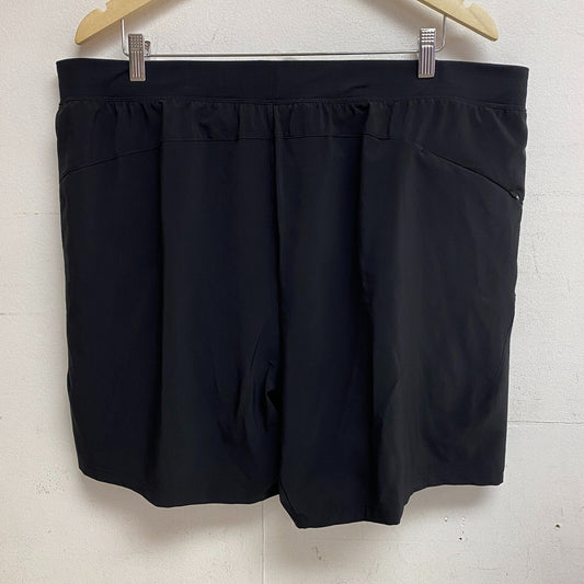 VRST Mens 7" Inseam + Compression Liner Stealth Woven Short Pure Black MAX200436