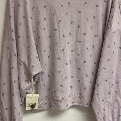 Ana a new approach size XL crop long sleeve button v-neck cardigan color Ditzy