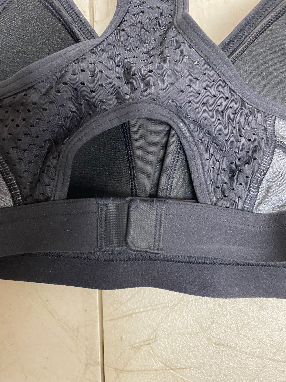 DSG Women's High Support Racerback  Bra Heather Dark Grey Heather DAW30745H