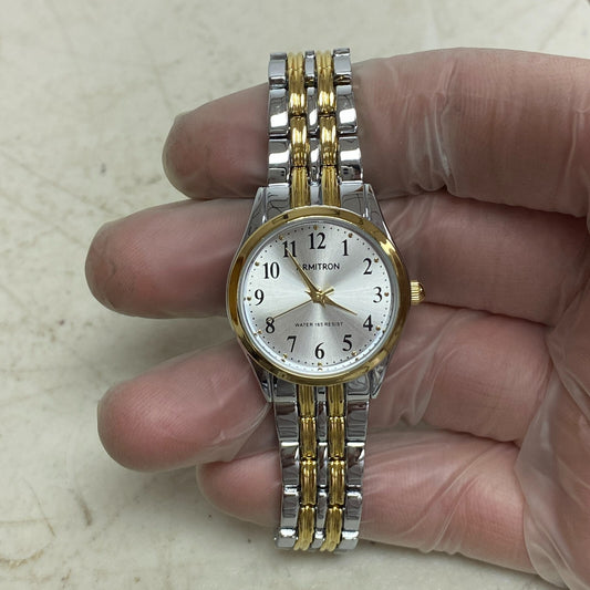 Armitron Women's Easy to Read Dial Bracelet Watch Gold/Silver Band 75/5304TB