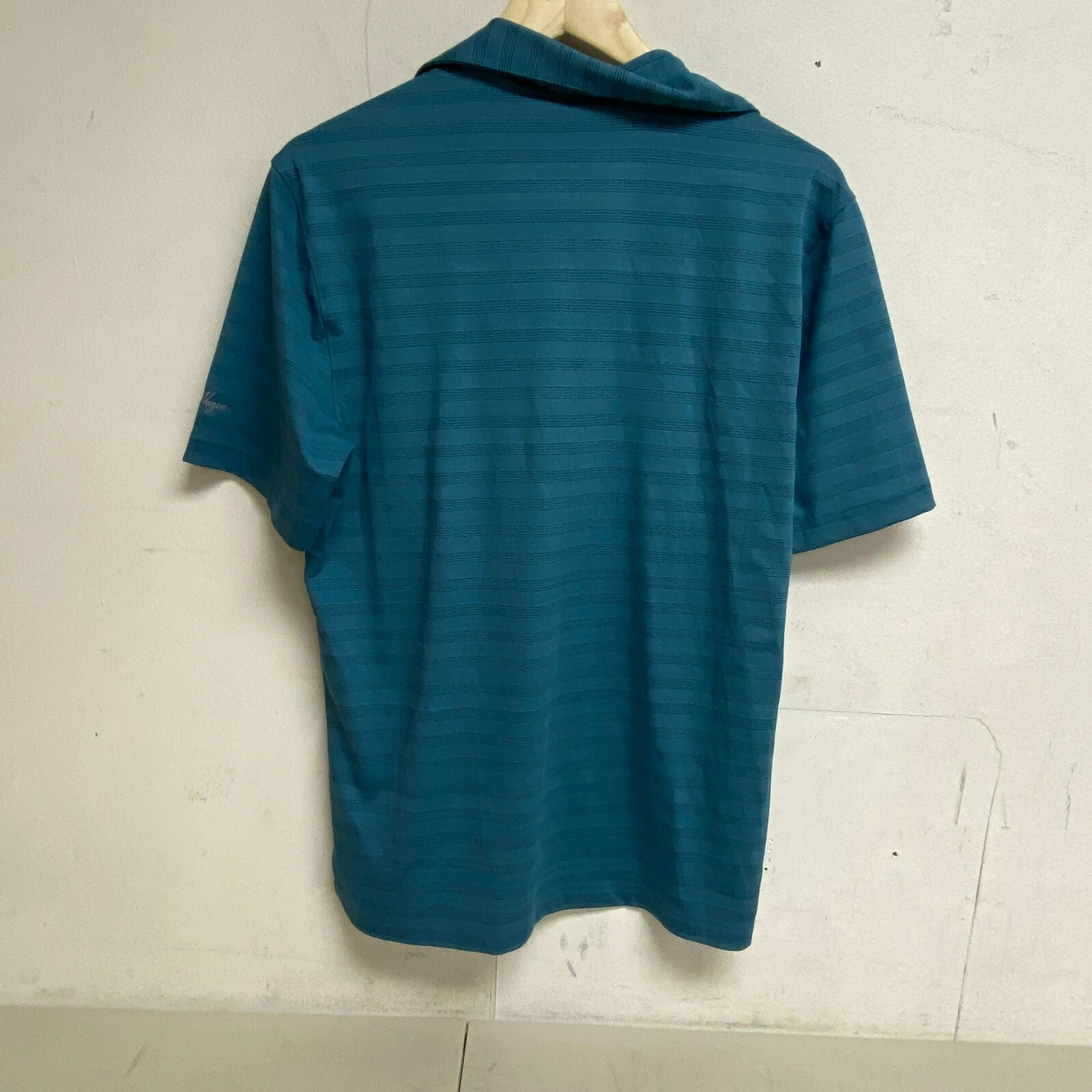 Walter Hagen Mens P11 Fine Line Textured Stripe Polo Brilliant MGA11419SP23