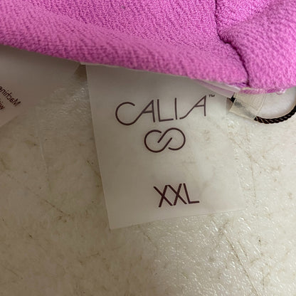 Calia Womens One Shoulder LL Top Geranium Purple Solid WSA22210T