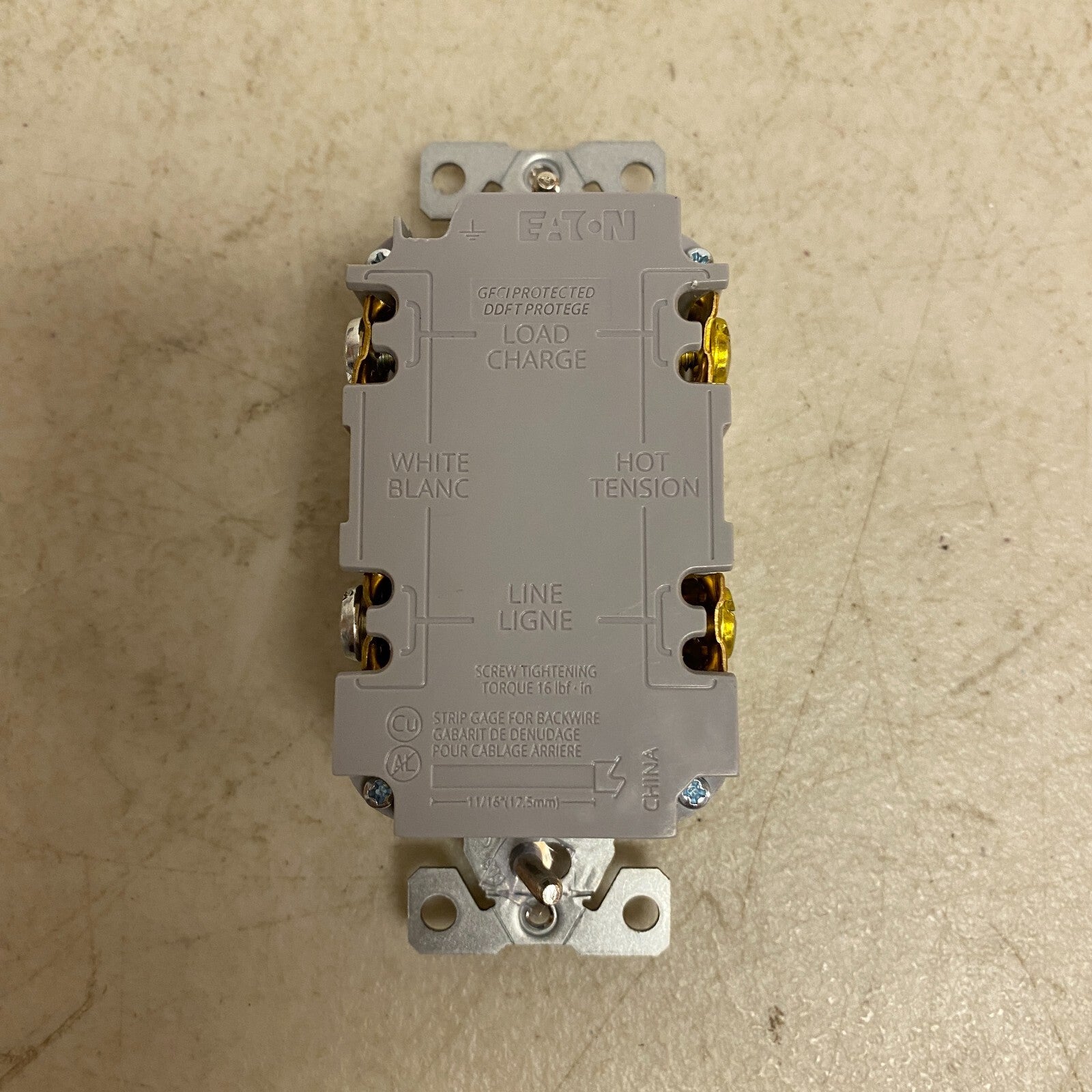 EATON GF15V RECEPTABLE 15A 125V OUTLET 2 PORT