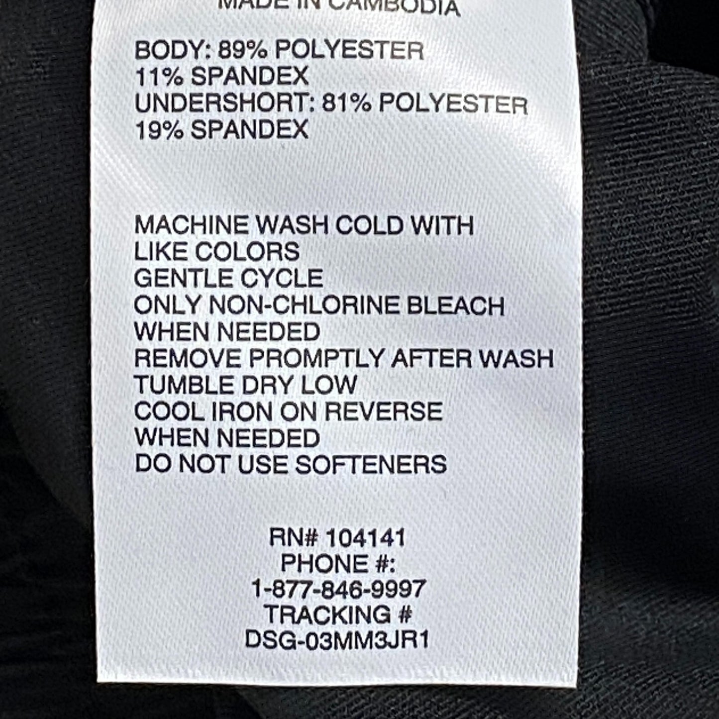 DSG Girls' Stride Skort Pure Black Solid Summer Stylish Trendy DAG13108