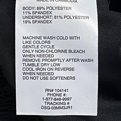 DSG Girls' Stride Skort Pure Black Solid Summer Stylish Trendy DAG13108