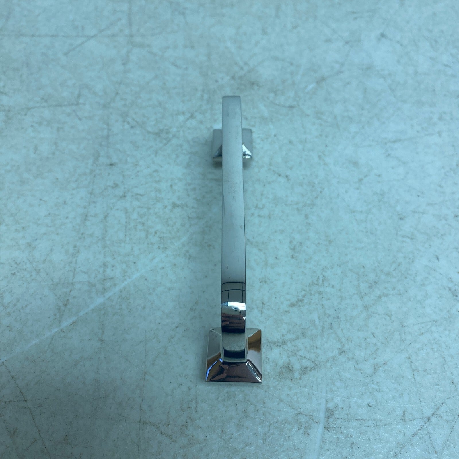 Signature Hardware 4'' Klein Solid Brass Cabinet Pull - Polished Nickel