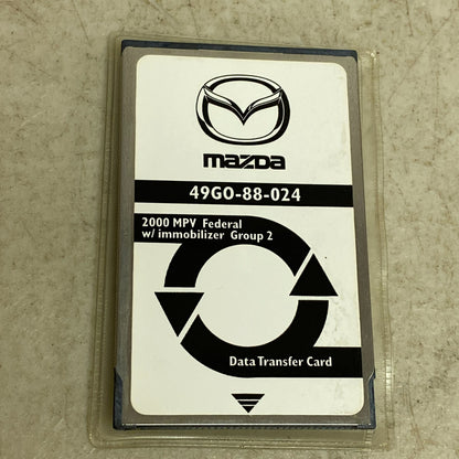 Mazda Data Transfer Card 2000 MPV Federal w/ immobilizer 1 & 2 49G0-88-024