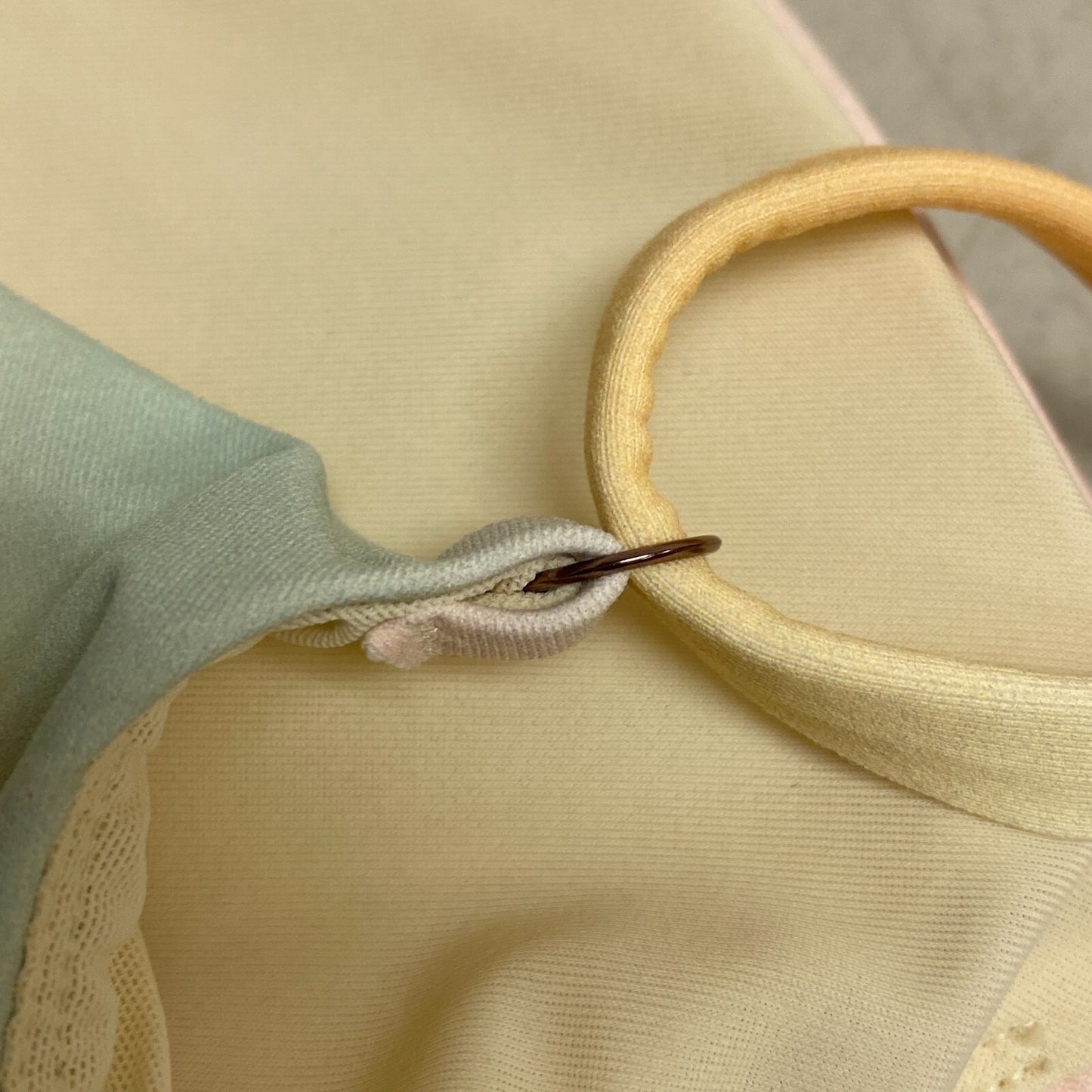 Calia Women's Swim Low Support Tie Back Bikini Top Orange Multi WSA23200PRT