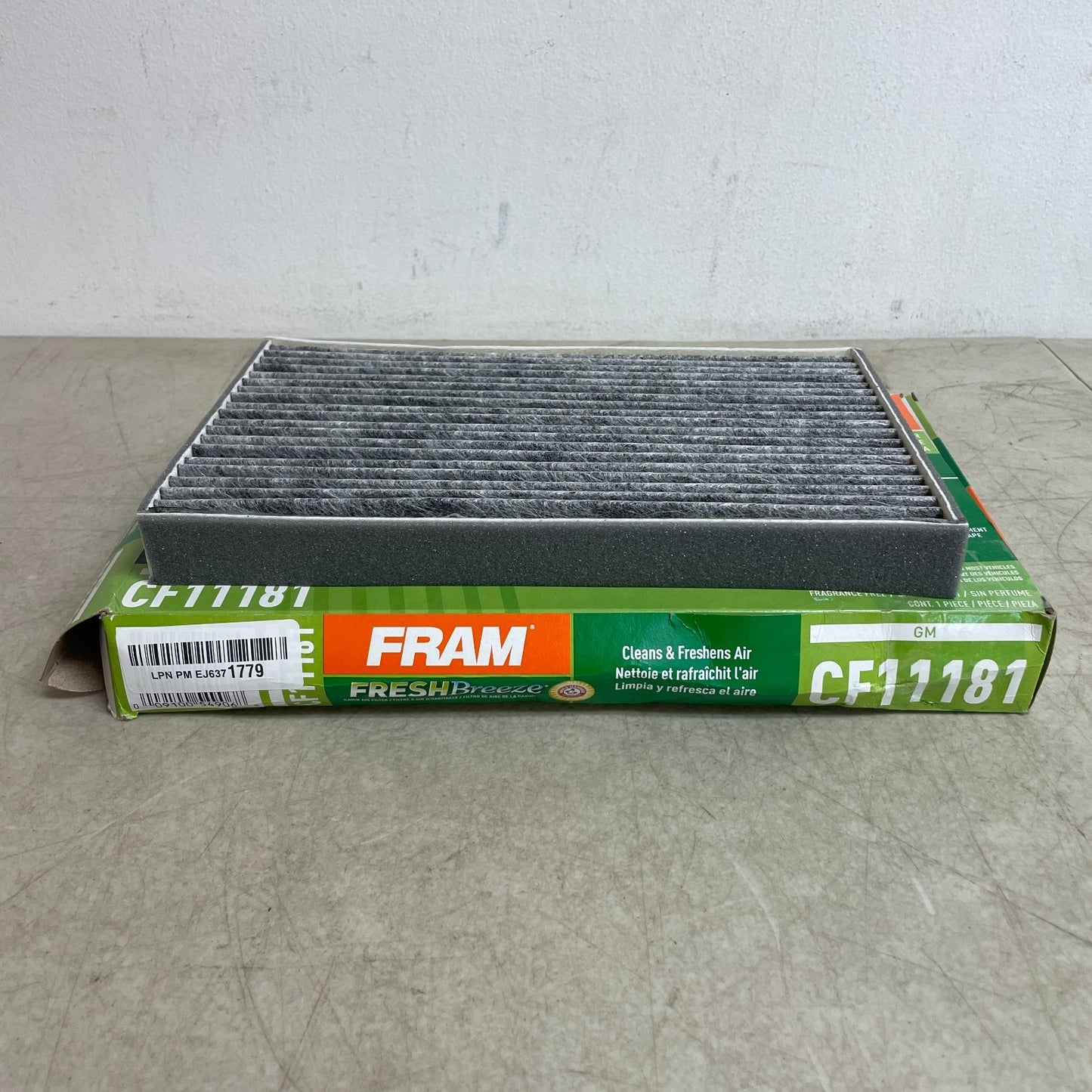 FRAM CF11181 Fresh Breeze Cabin Air Filter w/ Arm & Hammer Baking Soda GM Cars