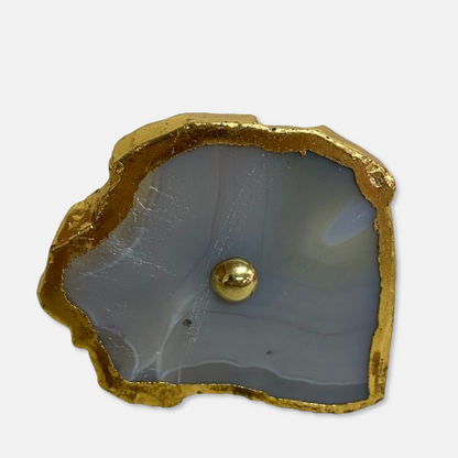 Signature Hardware Biviere White Agate Cabinet Knob EH.AGATE-WHT