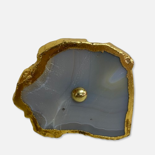 Signature Hardware Biviere White Agate Cabinet Knob EH.AGATE-WHT