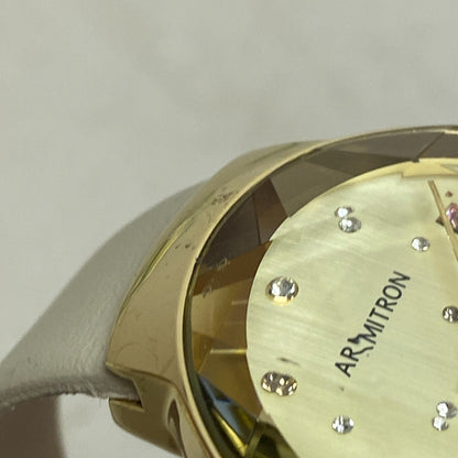 Armitron Women's Genuine Crystal Accented Leather Strap Watch, 75/5760 New!
